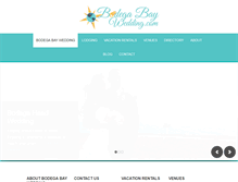 Tablet Screenshot of bodegabaywedding.com